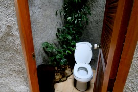 WC in einem Restaurant in Thailand