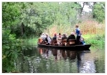 im Boot durch den Spreewald, auch Peti und Schlacker sind dabei