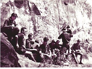 Mittagspause unter der Festung