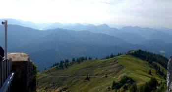 Tegernseer Hütte, Blick nach Süden