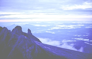 Kinabalu, Blick etwa nach SW