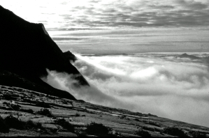 Kinabalu, die Wolken kommen hoch