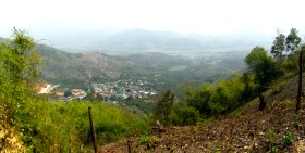 Blick auf das Dorf