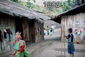 bamboo hut of the family Saen Mo