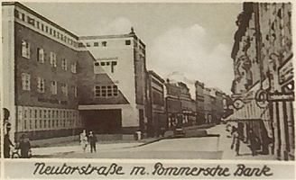 Die Pommersche Bank in der Neutorstr.